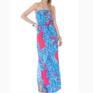 Lilly Pulitzer Emmett Maxi in Pink Chic Sway